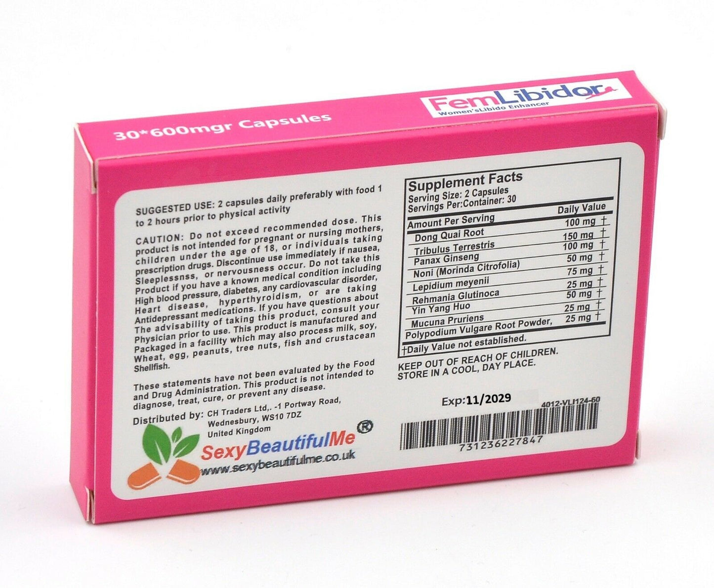 60FemLibidor Female Sex Capsules-Libido enhancer pills for Women ,Multi Orgasm,Anti-Dryness
