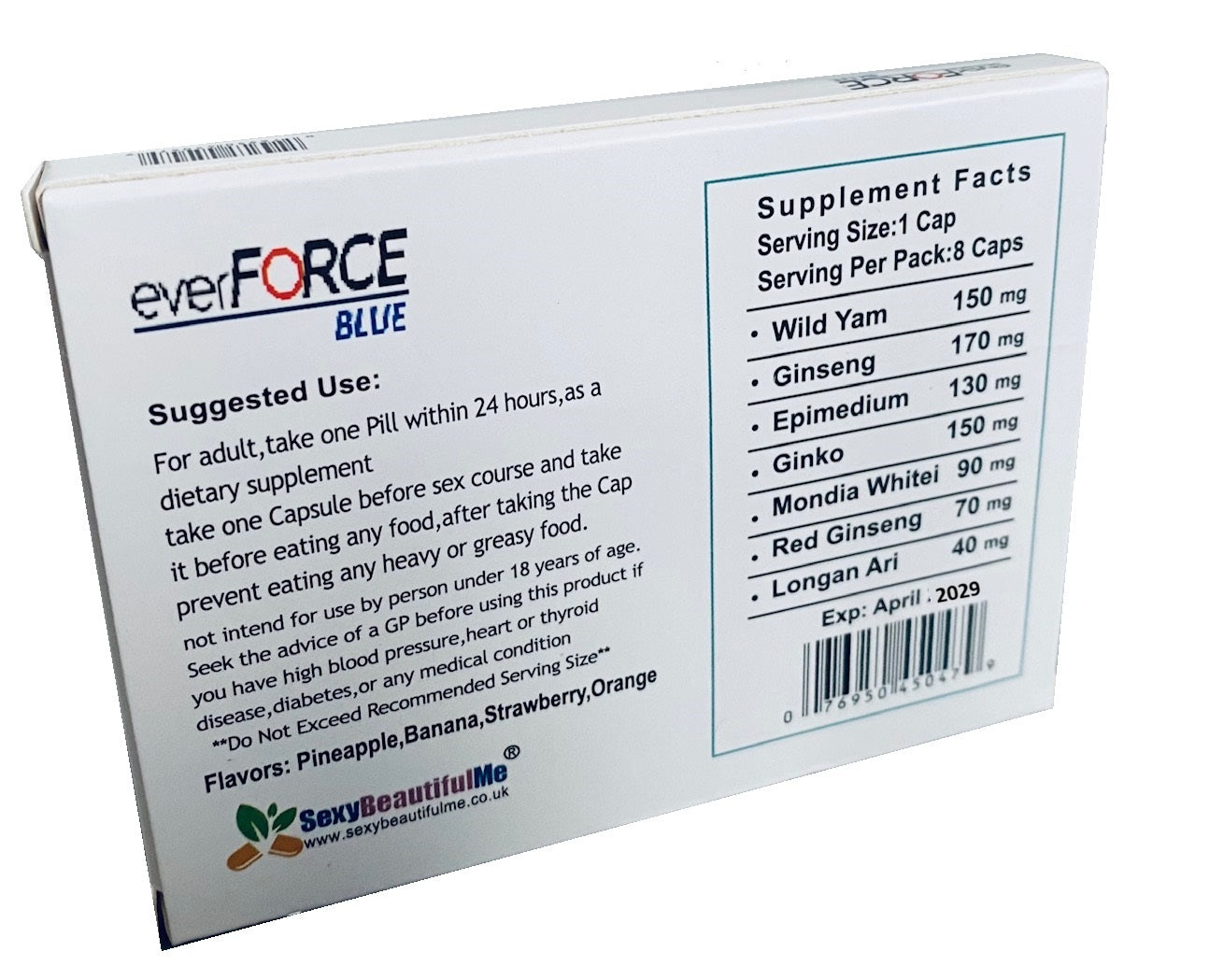 2Box ”EverForce” SEX CAPS/PILL FOR MEN-HARDER , STRONGER & LONGER SEX