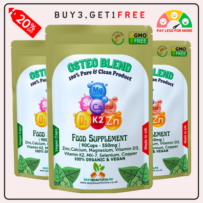 Osteo Blend Zinc+Calcium+Magnesium+Vitamin D3+vitamin K2+MK-7+Selenium+Copper