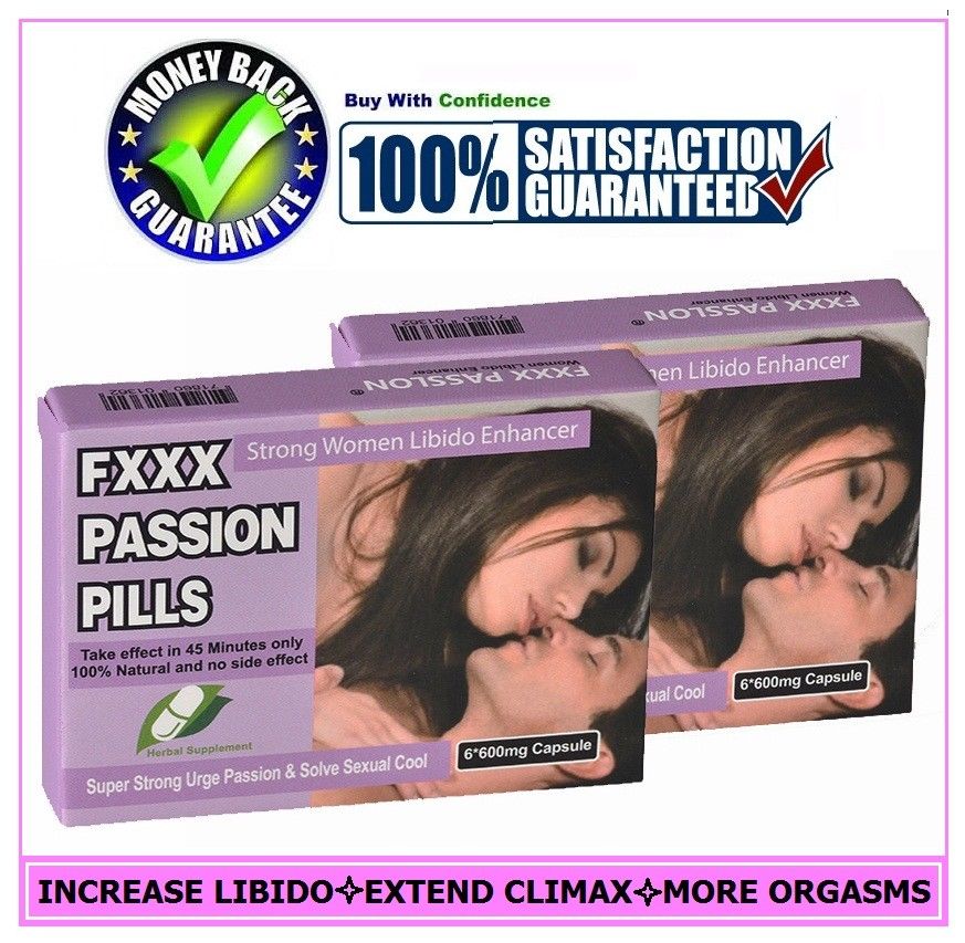 2PAK FEMALE SEX PILLS ENHANCER-FXXX PASSION CAPSULES-DRIVE WOMEN LIBIDO HIGHER