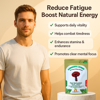 Reishi Mushroom 5500mg Capsules (Ganoderma Lucidum) – Strong & Effective – Vegan