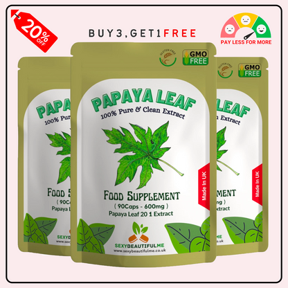 Papaya Leaf Extract Capsules 12000mg-Blood health & Blood Sugar Health-Veg Caps