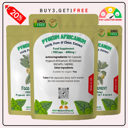 Pygeum Africanum Capsules 4800mg-Prostates Health,Healthy Urination&Men Health