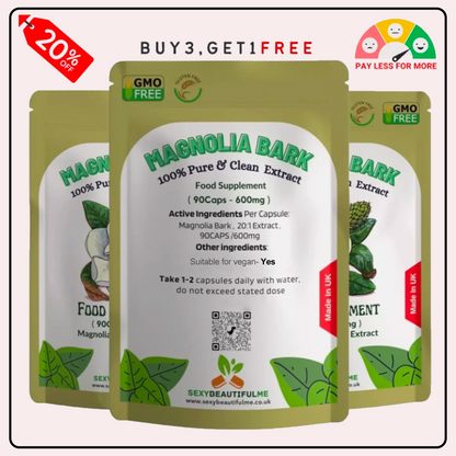 Magnolia Bark 12,000mg Capsules – Digestion Support & Weight Management, Vegan