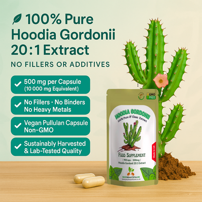 Hoodia Gordonii Extract Capsules 10000mg  Weight Loss  & Appetite Suppressor