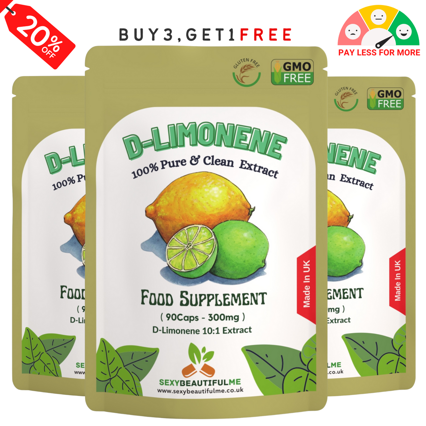 D-Limonene Capsules 3000mg-Vegan Caps-Helping Fatty Liver & Cholesterol Health