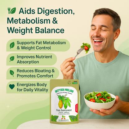 Bitter Melon Extract Capsules 9000mg-Vegan Caps-Blood Sugar&Cholesterol Wellness
