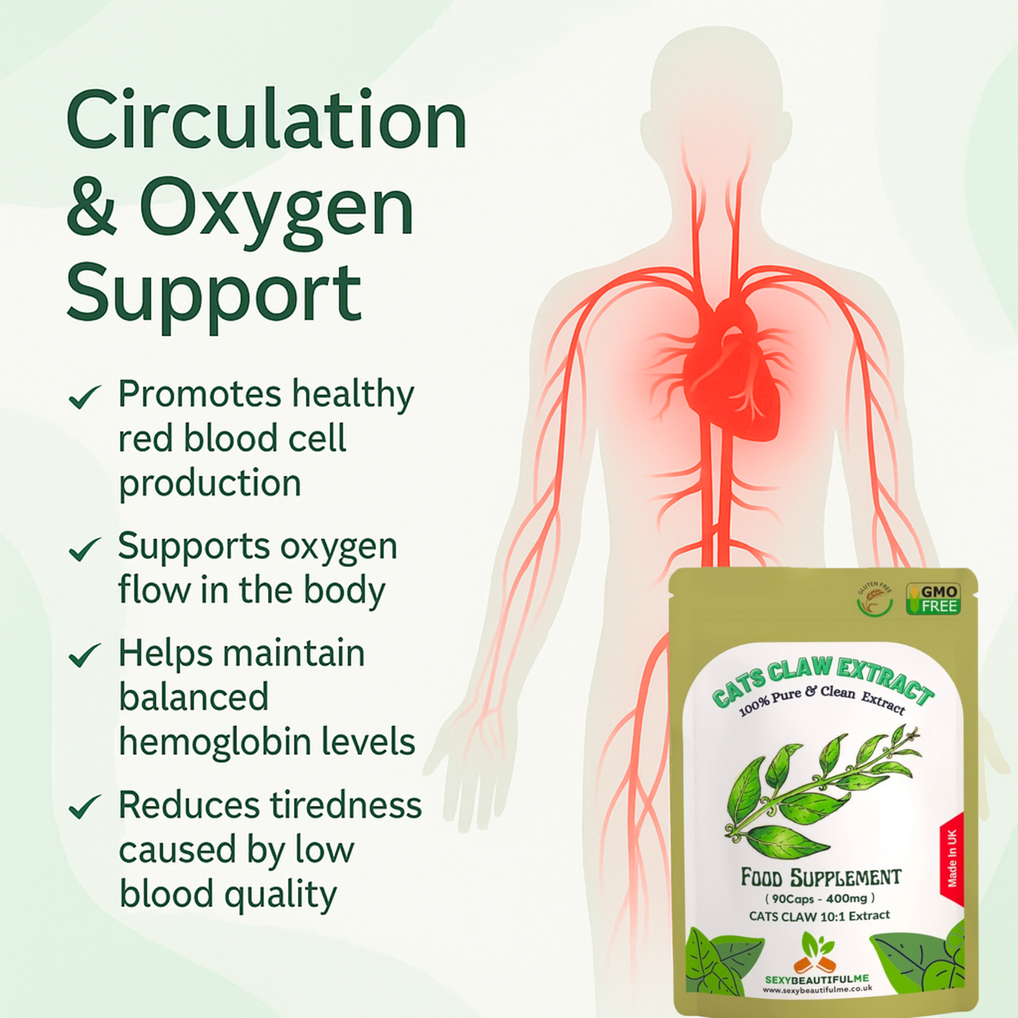 Cats Claw 4000mg Capsules – Vegan, Supports Immunity & Muscle Relaxation