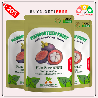 Mangosteen Fruit Capsules 12000mg, Weight Control, 100% Natural & Strong