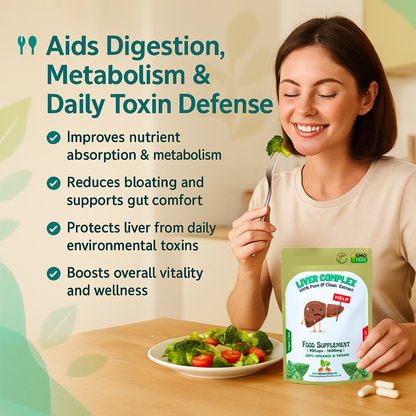Liver Health Complex Caps 1600mg-Liver Detox, Fatty Liver Support-Vegan Product
