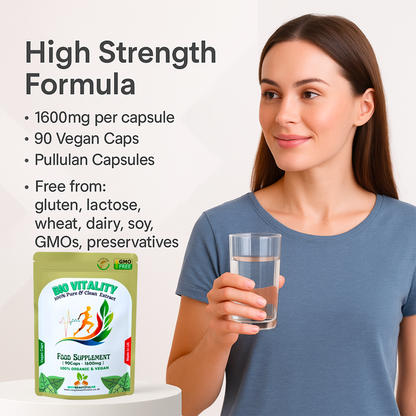 Bio Vitality Complex Caps 1600mg-Brain Health,Memory Support, Anti-Ageing-Vegan