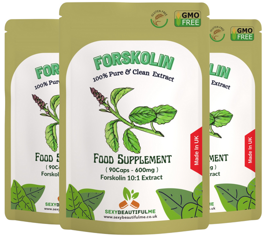 Forskolin Root 6000mg–10:1 Extract–Vegan Fat Burner & Slimming Support Capsules
