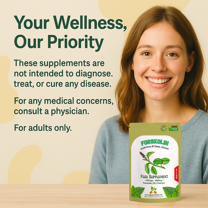 Forskolin Root 6000mg–10:1 Extract–Vegan Fat Burner & Slimming Support Capsules