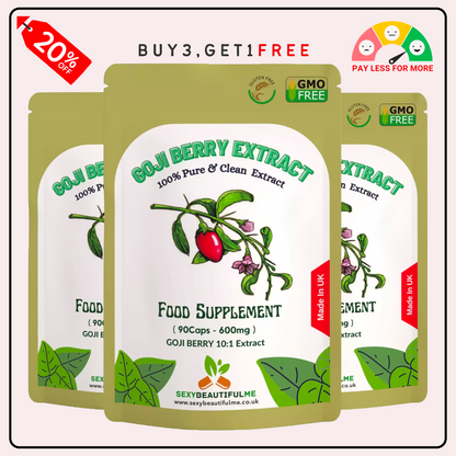 Goji Berry Extract 6000mg Vegan Capsules Genuine Natural Supplement Antioxidant