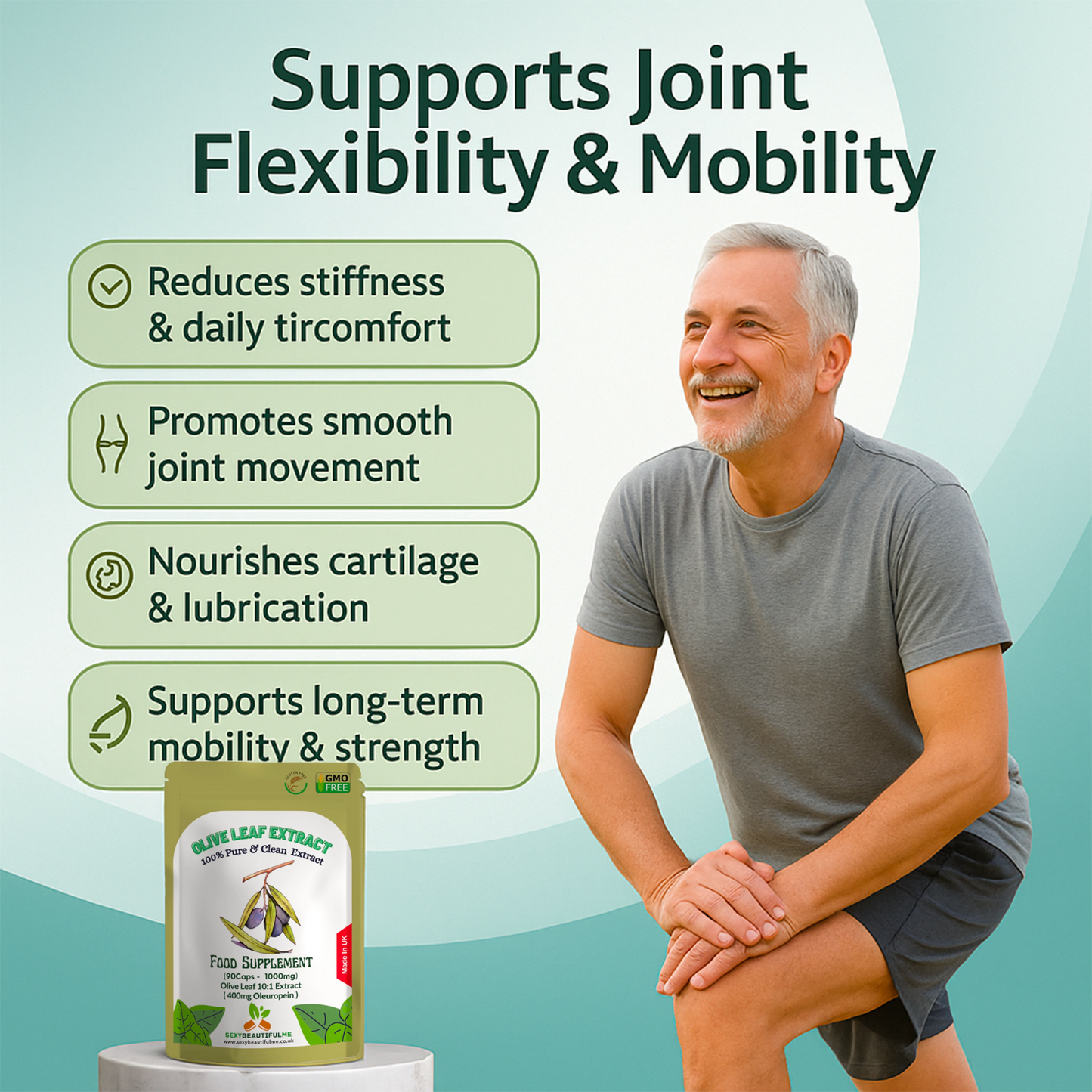 Olive Leaf Extract Capsules 10000mg(400mg Oleuropein)-Weight Control & Immunity