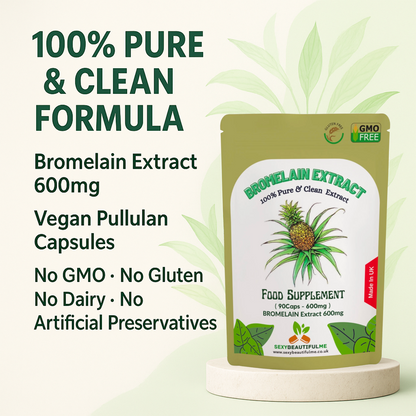 Bromelain 600mg | Anti-Inflammatory | Pain Relief & Swelling Support | Capsules