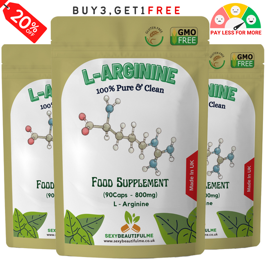 L-Arginine 800mg | Muscle &Workout Support | Natural Energy &Recovery | Veg Caps