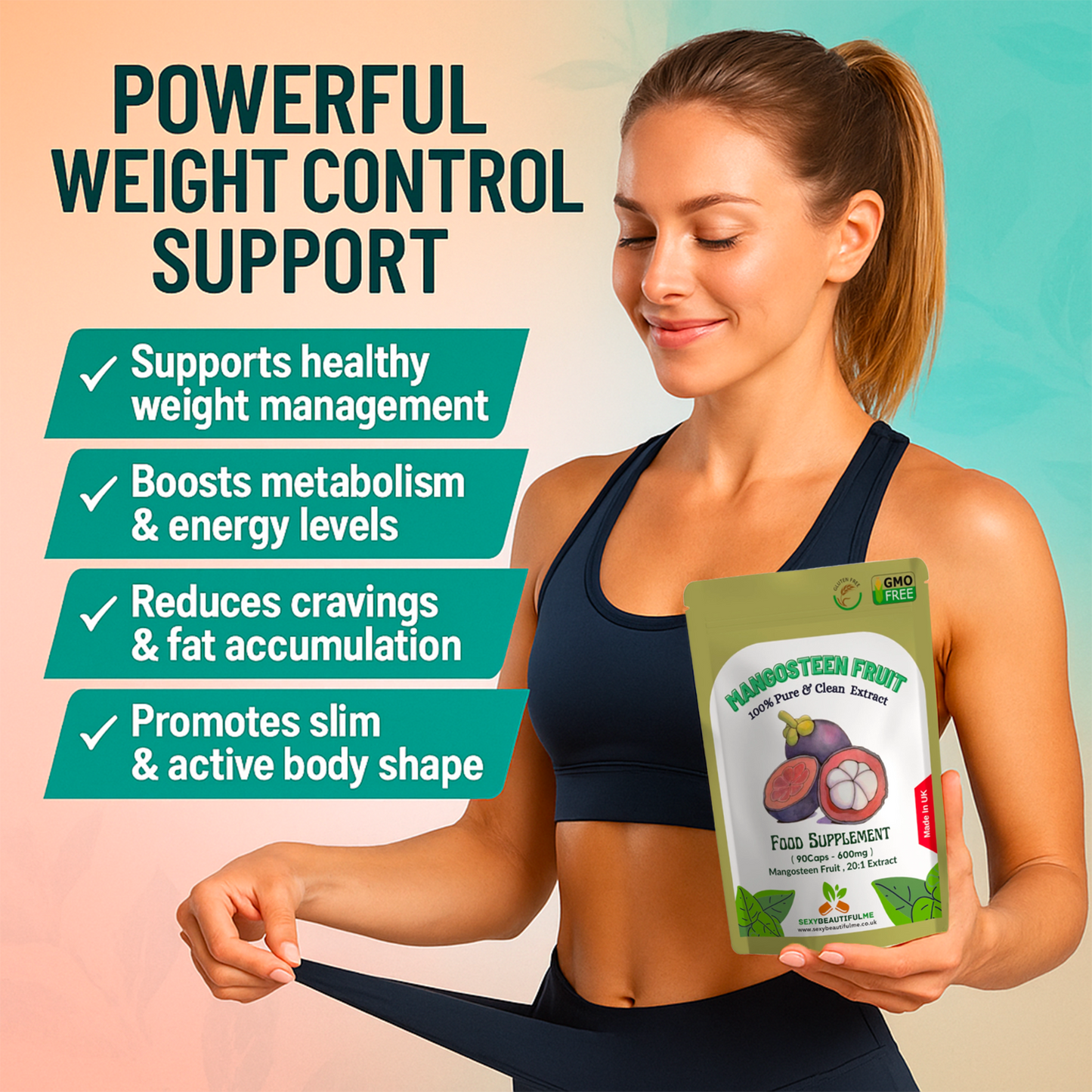 Mangosteen Fruit Capsules 12000mg, Weight Control, 100% Natural & Strong