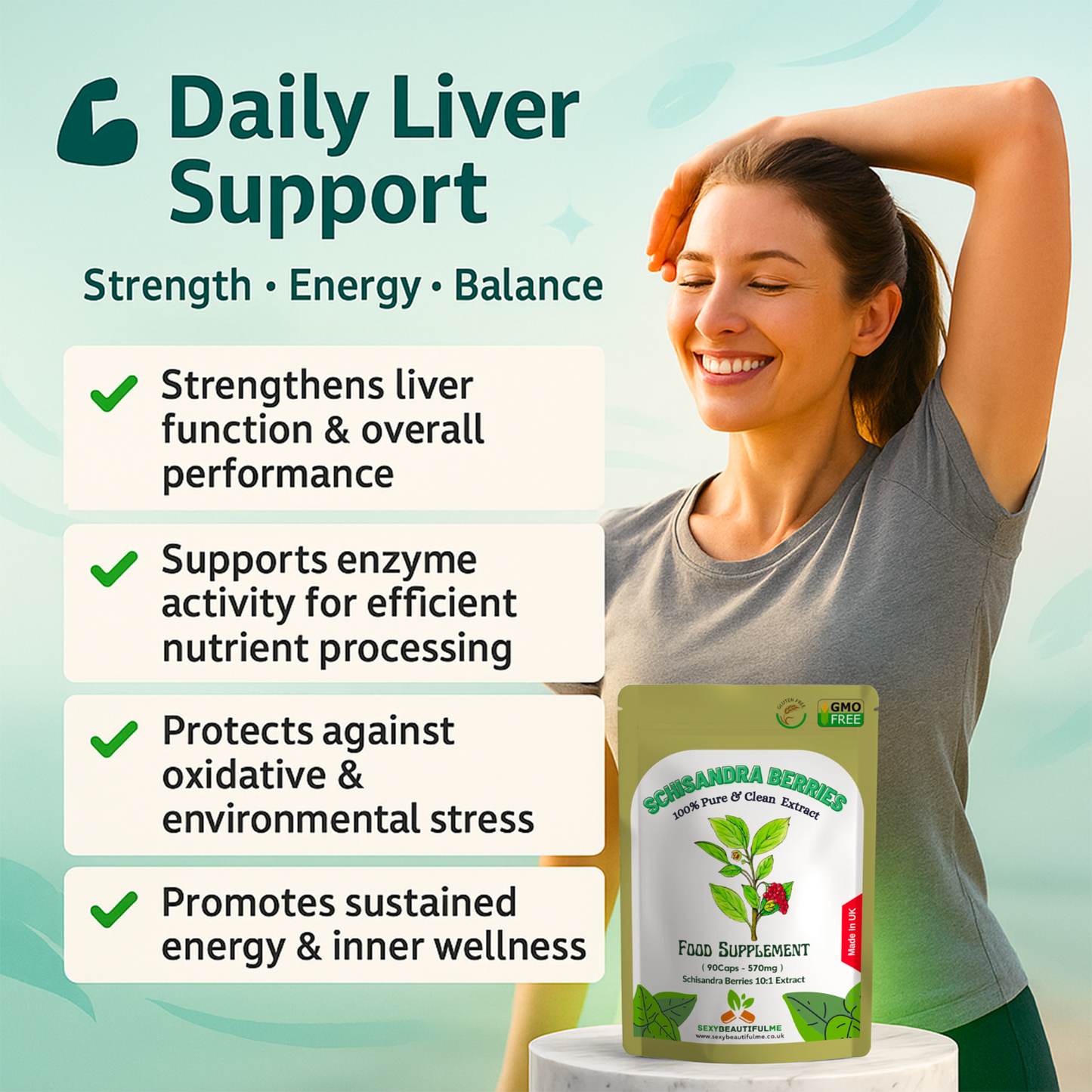 Schizandra Berry Capsules 5700mg- 100% Natural & Strong-Vegan capsules