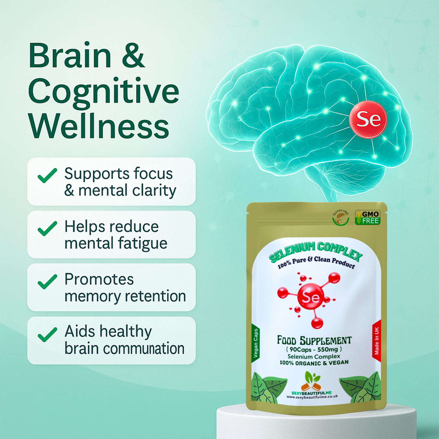 Selenium Complex 500mg – High Strength Antioxidant Vitamin – Hair, Skin & Immune