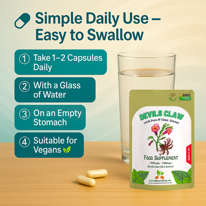Devils Claw Capsules 14000mg Natural 700mg 20:1 Strong Effective Best Capsules