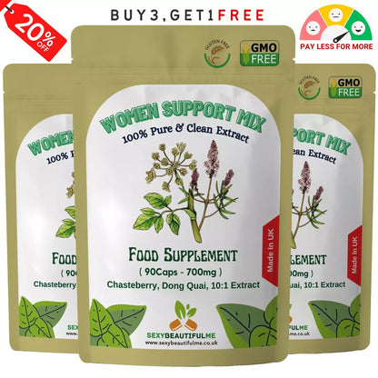 WOMEN SUPPORT COMPLEX Capsules 7000mg-Chasteberry, Qong Duai-10:1 Extract (PMS)