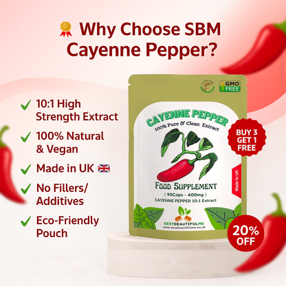 Organic Cayenne Extract Capsules 4000mg-Vegan Caps- 100% Natural & Strong