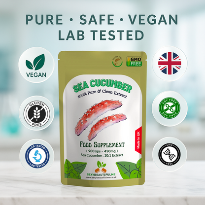 Sea Cucumber Capsules 4500mg – Vegan –Joint Health– 100% Natural & High Strength