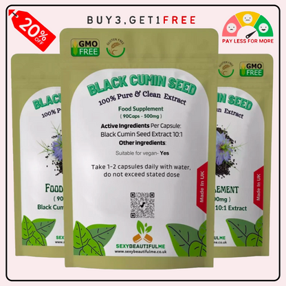 Black Cumin Seed Capsule 5000mg High Strength 10:1 Extract Immune System Support