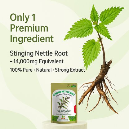 Stinging Nettle Root Extract Capsules 14,000 mg-Genuine•Strong•Vegan•100%Natural