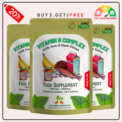 Vitamin B Complex Capsule | B Vitamins, Biotin&Folic Acid | Natural&High Potency