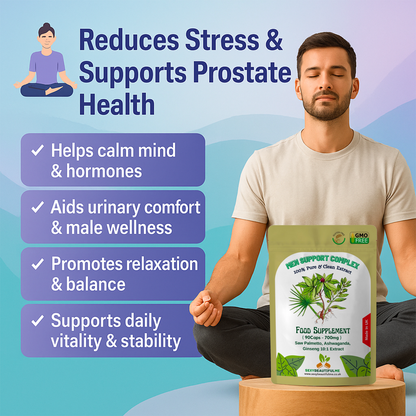 MEN SUPPORT COMPLEX Capsules-7000mg-Saw Plamento,Ashwaganda,Ginseng-10:1 Extract