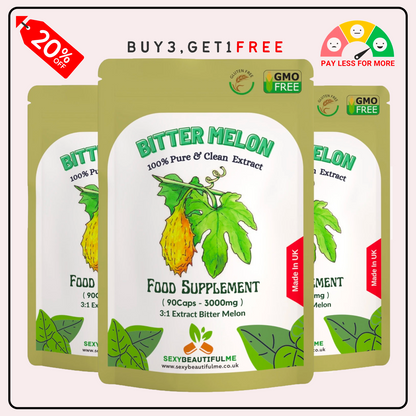 Bitter Melon Extract Capsules 9000mg-Vegan Caps-Blood Sugar&Cholesterol Wellness