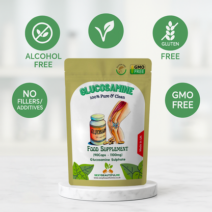 Glucosamine 2KCl 1100mg Capsules–100% Vegan Joint & Arthritis Support Supplement