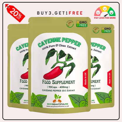 Organic Cayenne Extract Capsules 4000mg-Vegan Caps- 100% Natural & Strong