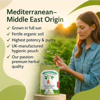 Siberian Ginseng Capsule 1500mg–100%Natural-Strong&Vegan-Energy, Focus, Vitality