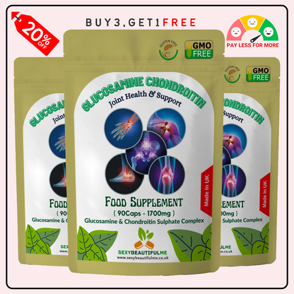Glucosamine & Chondroitin Sulphate Complex – MSM + Vitamin C – 1700mg