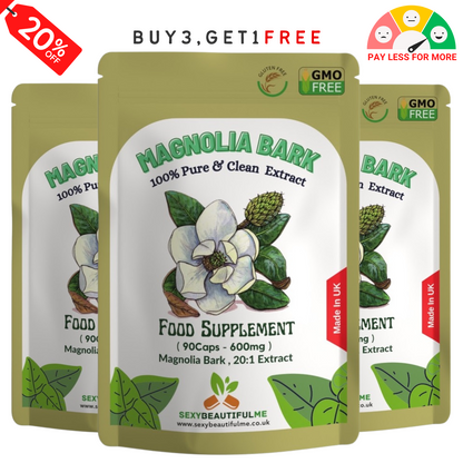 Magnolia Bark 12,000mg Capsules – Digestion Support & Weight Management, Vegan
