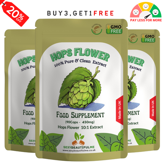 Hops Flower Extract Capsule 4500mg–Sleep Support, Mood Balance&Immunty-100%Vegan