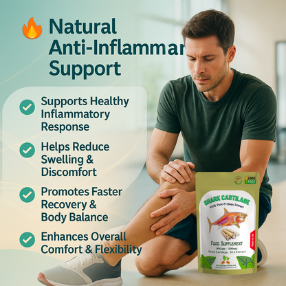 Shark Cartilage Capsules, 5000mg-Immunity, Anti-Inflammatory &Joint Health