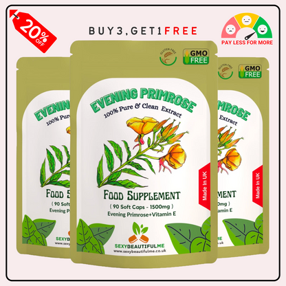 Evening Primrose Oil 1500mg Softgel Capsules Cold Pressed GLA Supplement