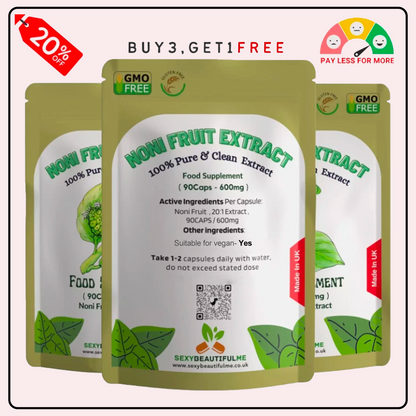Noni Fruit Extract Capsules 12,000mg–Joint Health, Endurance&Immunity-100%Vegan