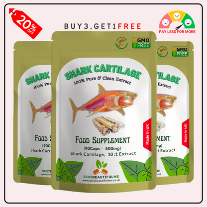Shark Cartilage Capsules, 5000mg-Immunity, Anti-Inflammatory &Joint Health