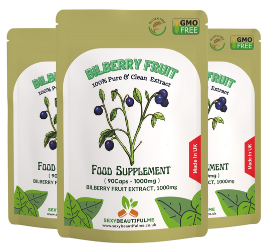 Bilberry Extract Capsules, 1000mg-Vegan Capsule- 100% Natural & Strong