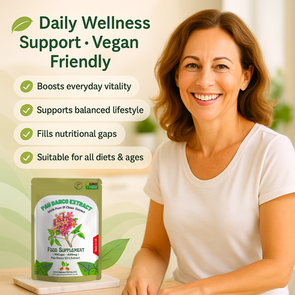 Pau D'arco Capsules 4000mg -Vegan Capsule- Anti-Inflammation -100% Natural