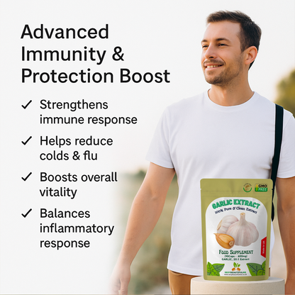Fermented Garlic Capsules 12,000mg– Strong Aged Garlic Extract –Immune Support