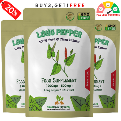 Pippali Capsules (Long Pepper) 5000mg–Heartburn & Indigestion Relief–100% Vegan