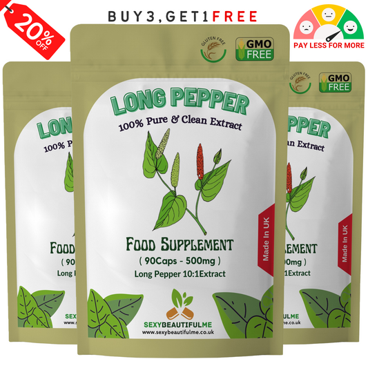 Pippali Capsules (Long Pepper) 5000mg–Heartburn & Indigestion Relief–100% Vegan