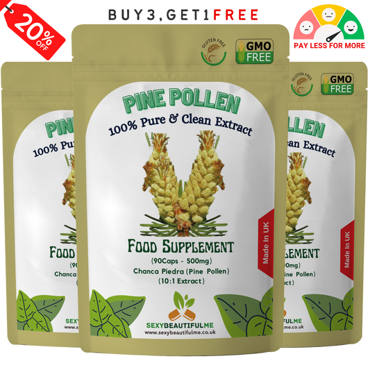 Pine Pollen 5000mg Capsules – Anti Aging – Sleep Aid – Energy & Vitality Support