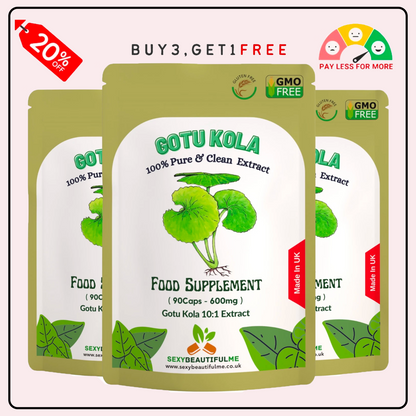 Gotu Kola Extract Capsules 6000 mg–Vegan–Brain Health, Cognition &Memory Support